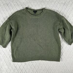 Ann Taylor Factory Green Short Sleeve Sweater Women’s Size XS
